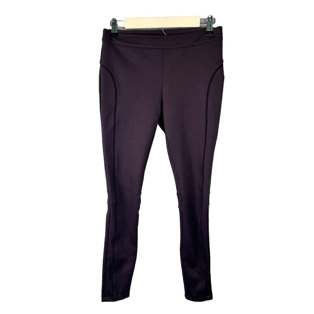 A/X Armani Exchange Women's Legging Purple Skinny Equestrian Size 4 Slim Fit Zip